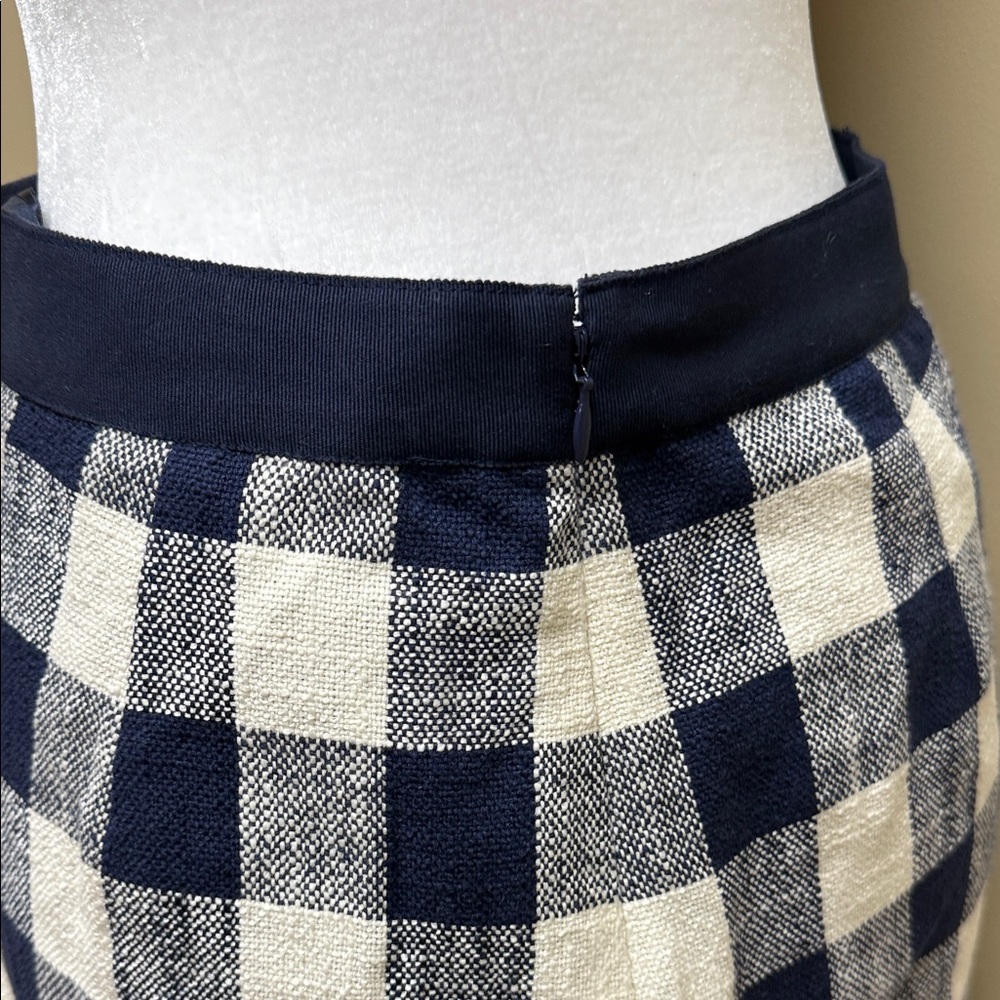 J. Crew Black and White Plaid‎ Pencil Skirt - Picture 4 of 9